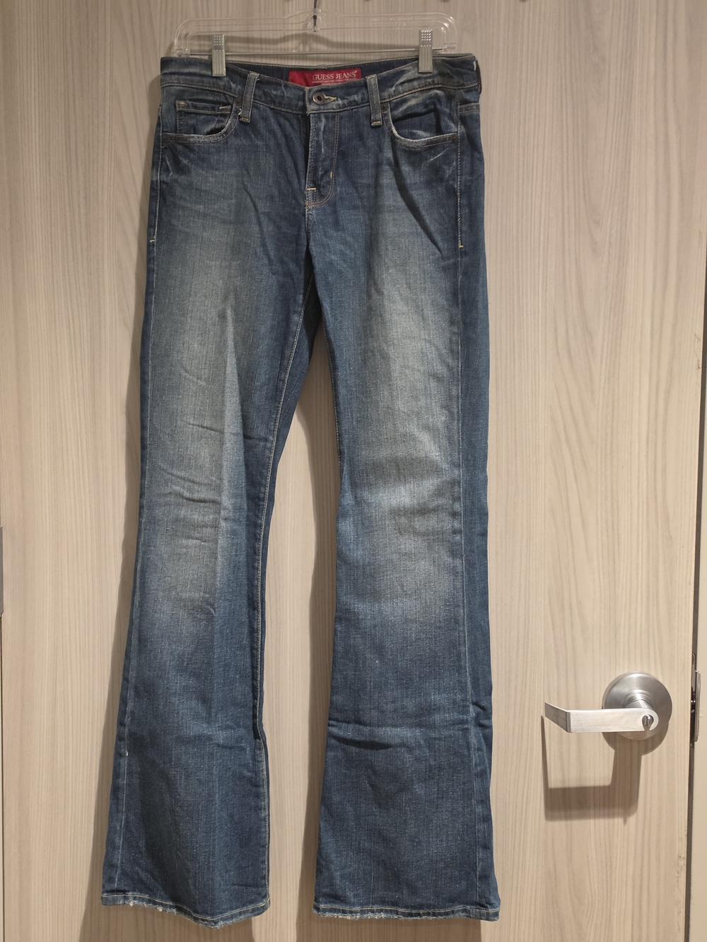 Guess Blue Boot-Cut Jeans with Faded Wash